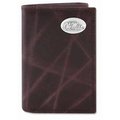 Zeppelinproducts ZeppelinProducts UMS-IWT2-WRNK-BRW OLE Miss Trifold Wrinkle Leather Wallet UMS-IWT2-WRNK-BRW